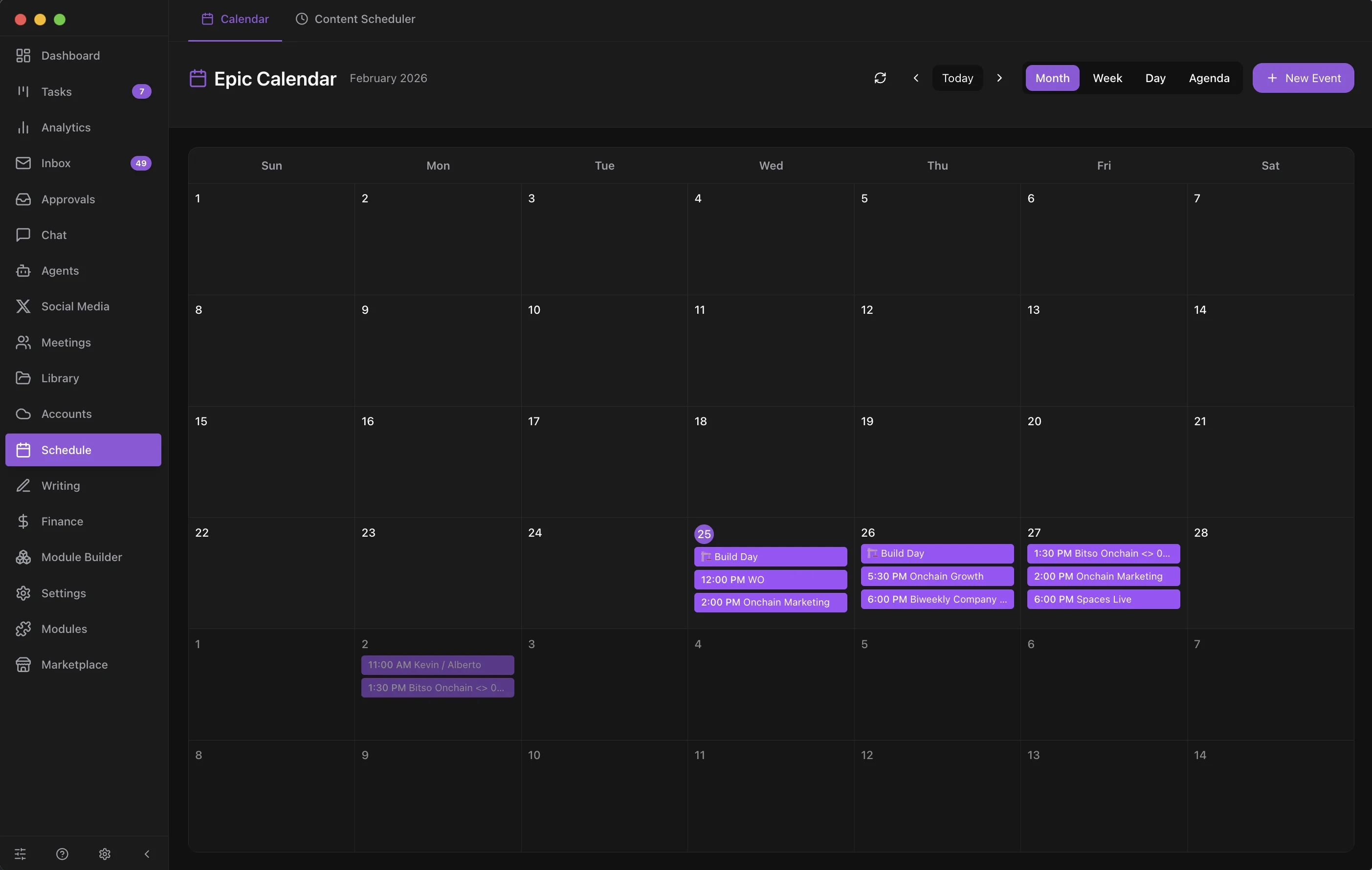 Cross-module context sharing